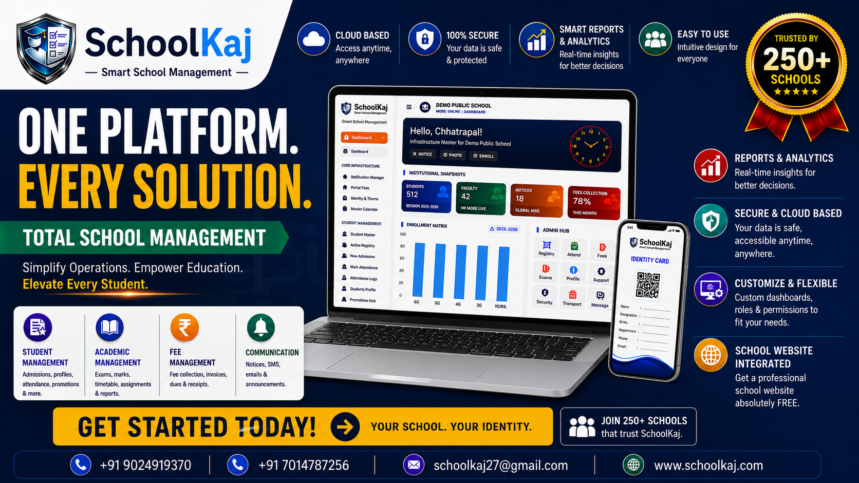 SchoolKaj Fee Ledger Software